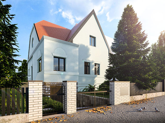 Visualization of the family house reconstruction in Vokovice